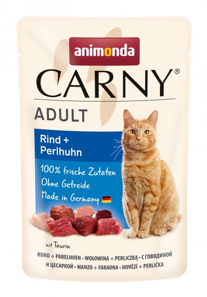 Carny  wołowina  + perliczką adult 85g (83082)