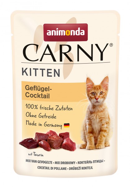 Carny  wołowina + drób kitten 85g (83075)